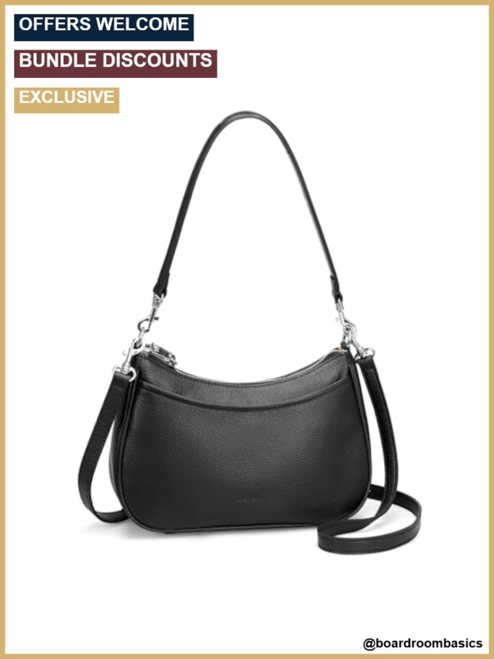 Genuine Leather Crossbody Bag Anti Theft Shoulder Purse Hobo Handbag
